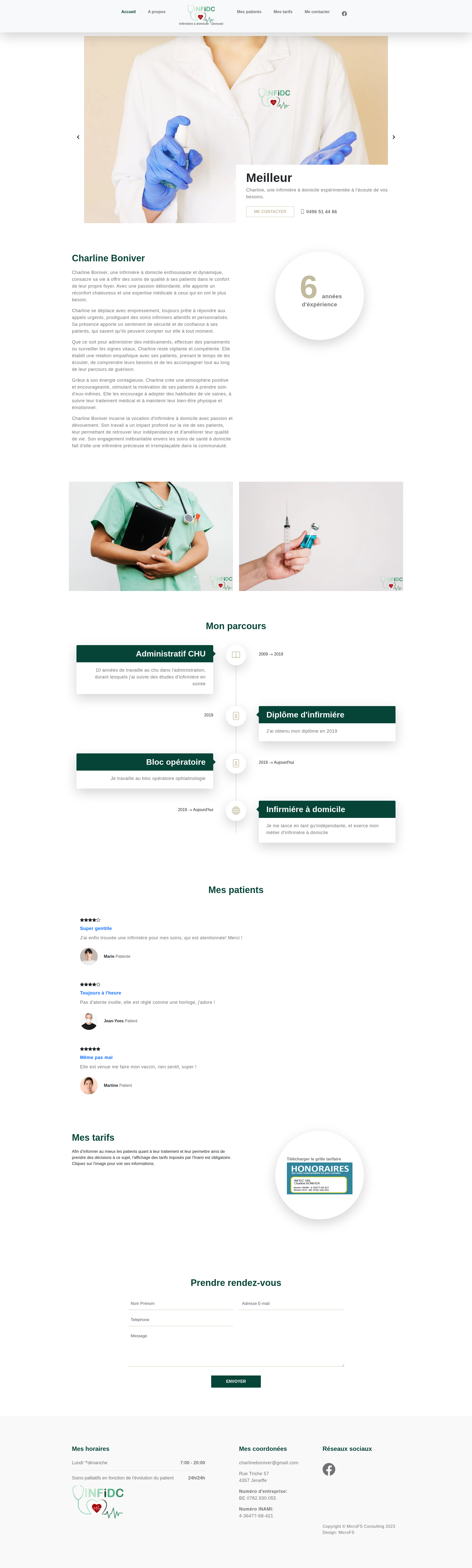 Aperçu du site InfiDC