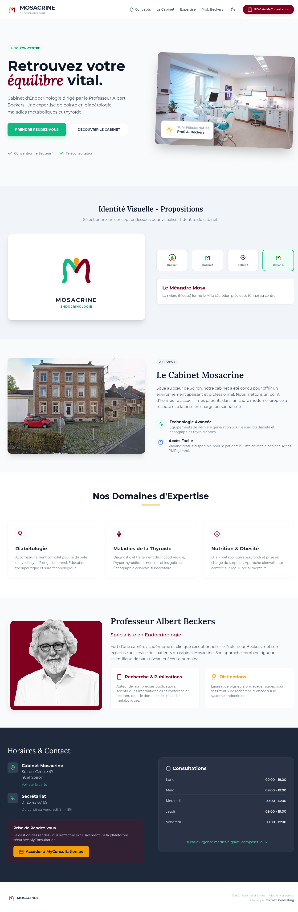 Aperçu du site Mosacrine